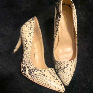Women’s snake print heels